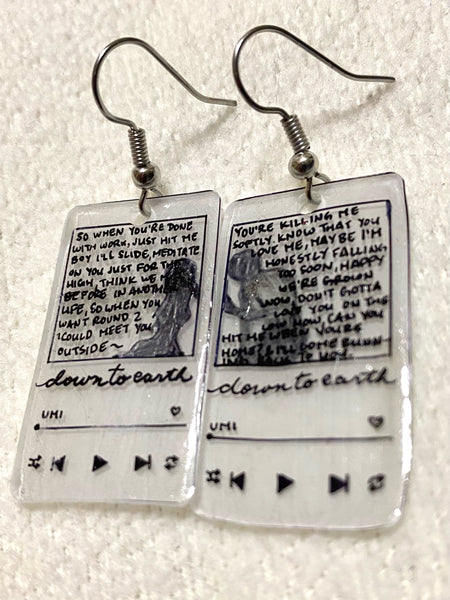 Discontinued - Custom Song Charms/ Song Earrings