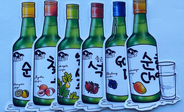 Discontinued - Soju Bottle Stickers ~Part 2~